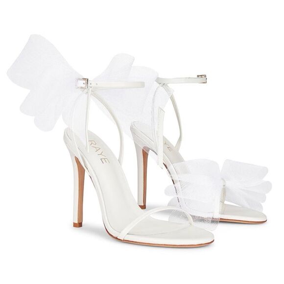 RAYE Bubbly Heel in Ivory White Size 8 / Néw No Box - Picture 4 of 12